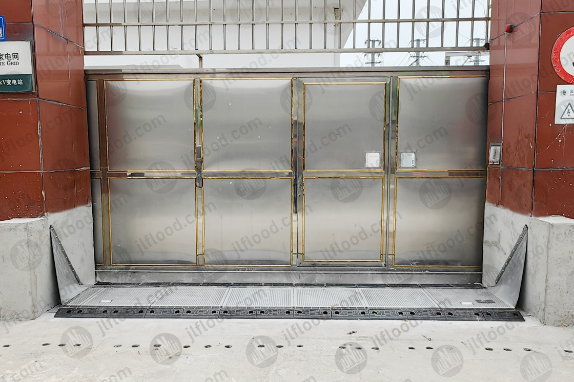 Hydrodynamic fully automatic flood control gate Case at Jiangsu substation