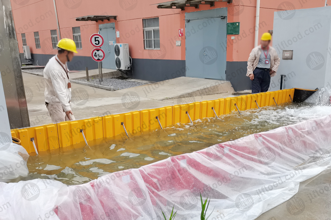 Hydrodynamic fully automatic flood control gate Case at Jiangsu substation