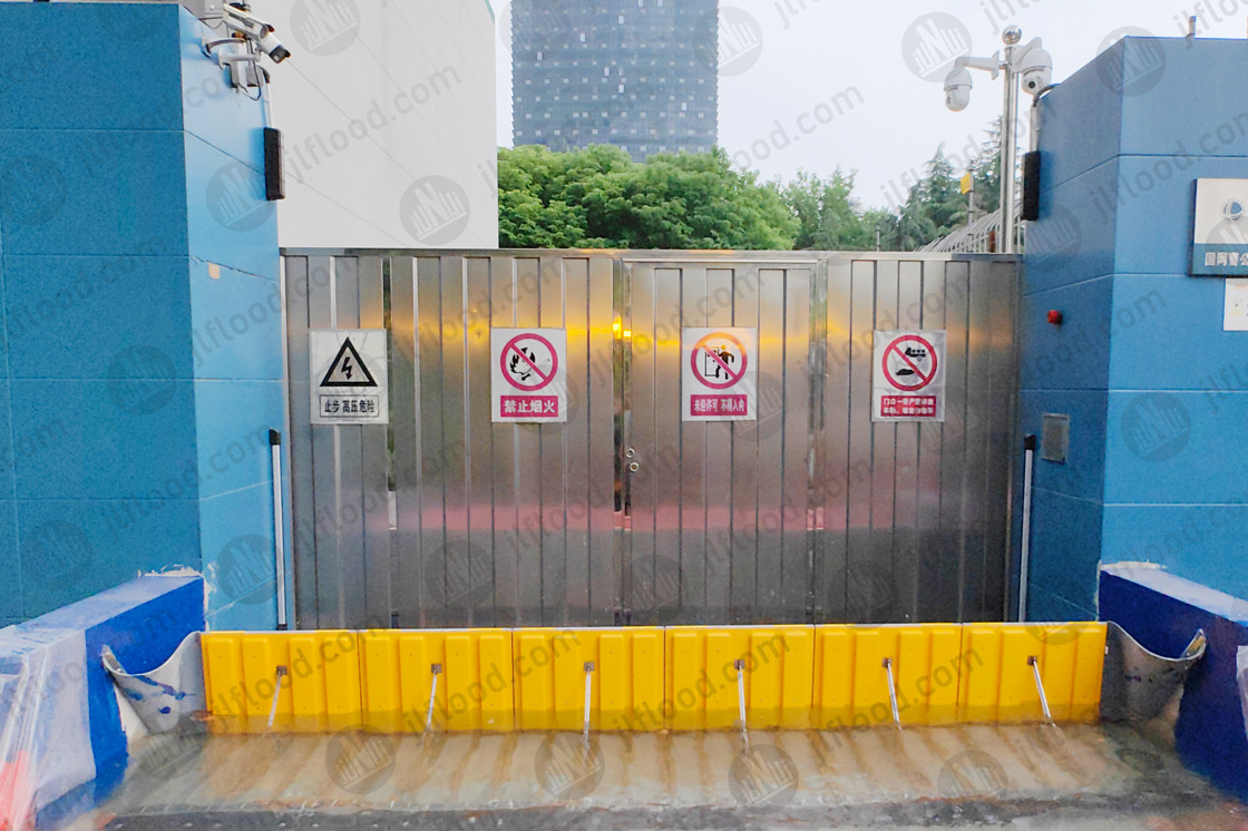 Hydrodynamic fully automatic flood control gate Case at Jiangsu substation