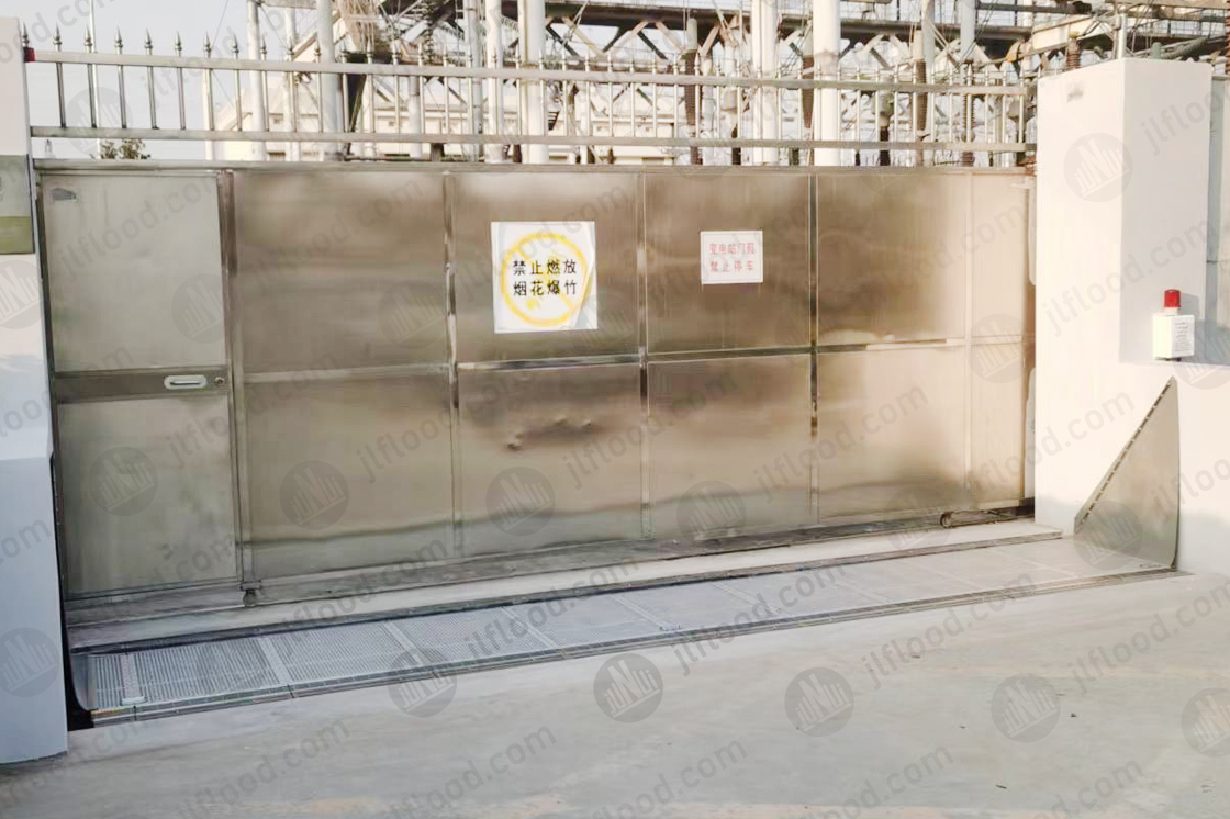 Hydrodynamic fully automatic flood control gate Case at Jiangsu substation