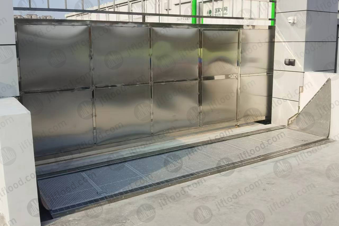 Hydrodynamic fully automatic flood control gate Case at Jiangsu substation