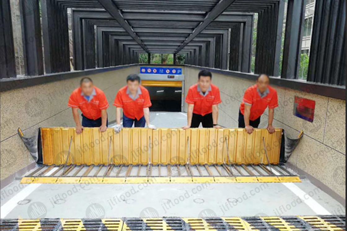 Hydrodynamic flood barrier case for underground garage in Changchun