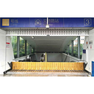 Surface type Automatic flood barrier for Metro